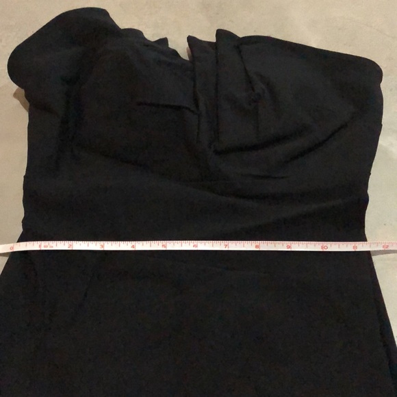 Black Strapless Cocktail Dress - Picture 3 of 10